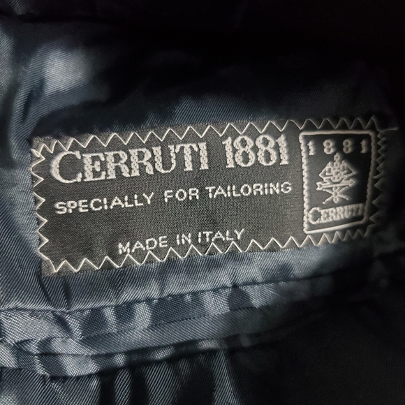 Cerruti 1881 Men’s Black Italian Wool 3 Button Blazer 2pc Suit 48R 32x35 New - Picture 5 of 14